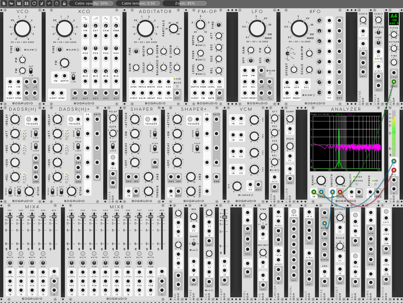 Modules screenshot